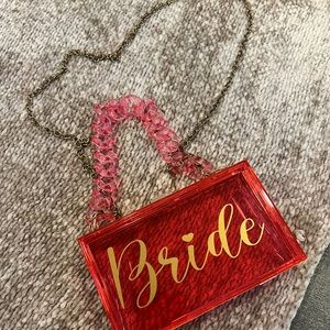 Pink Bride box bag.
